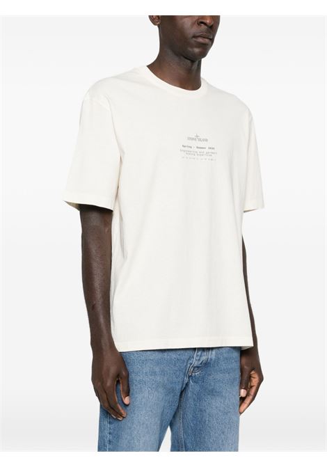 t-shirt 2100001 uomo avorio STONE ISLAND | L1S15 2100001 S0285V0093